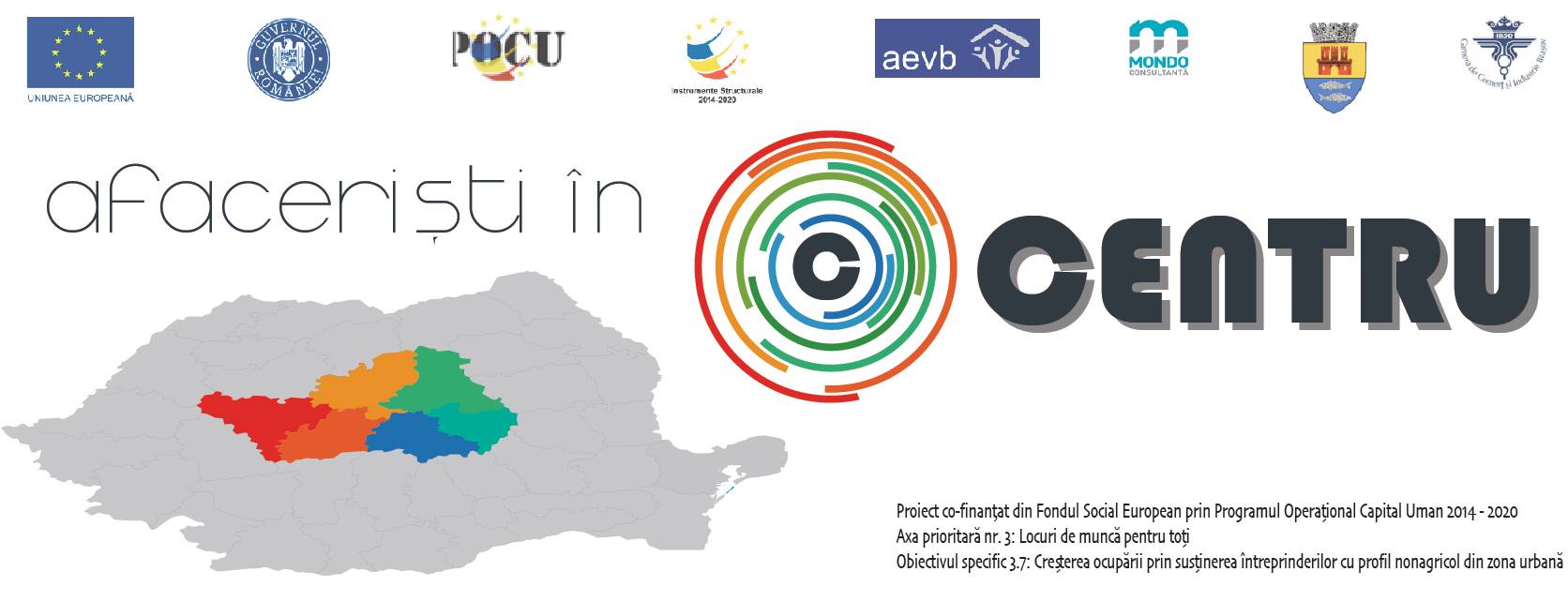 Primaria Municipiului Fagaras anunta inceperea inscrierilor in cadrul proiectului “Afaceristi in Centru!”  Proiect finantat prin Programul Operational Capital Uman 2014-2020